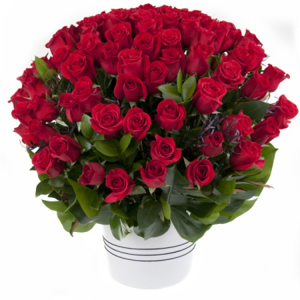 100 Red Roses Bouquet 